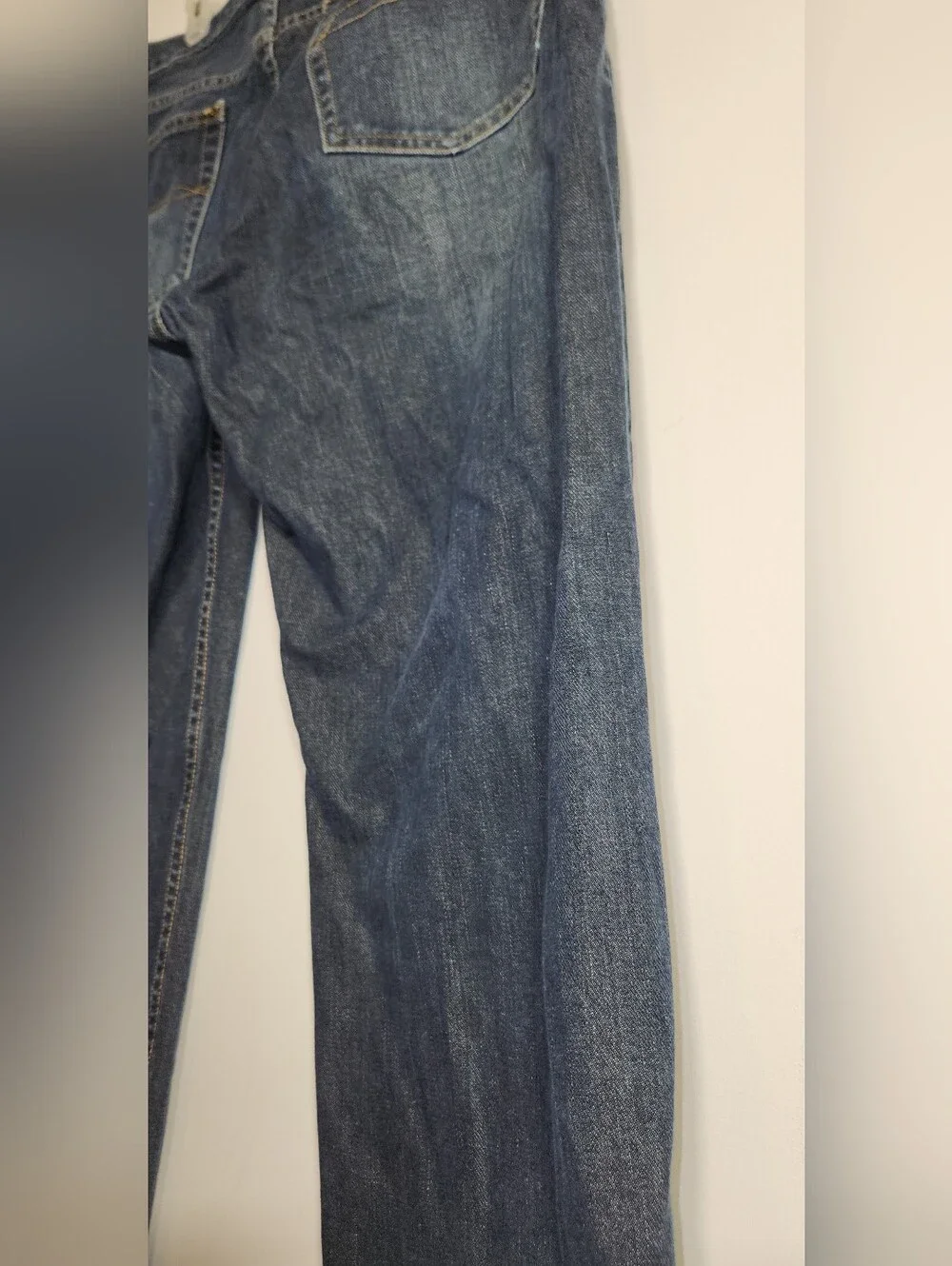 Men's Dark Blue Classic Straight Jeans Claiborne 36/30. Nice
